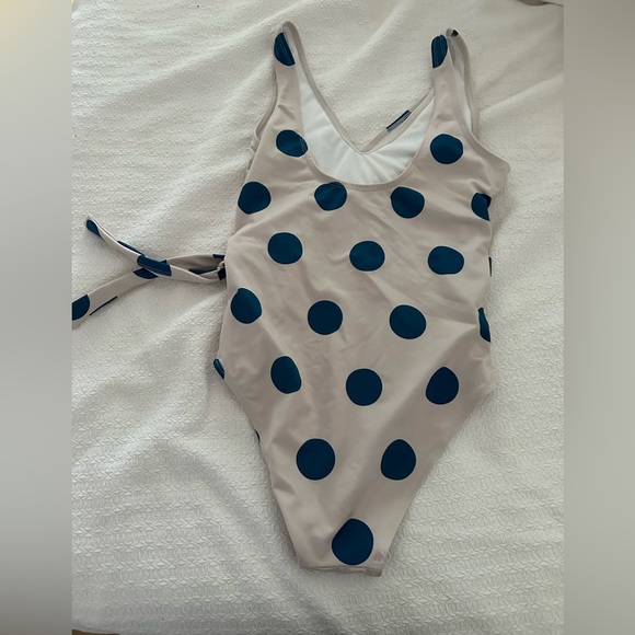 Imagine Perry Polka Dot Wrap Swimsuit - Picture 4 of 10